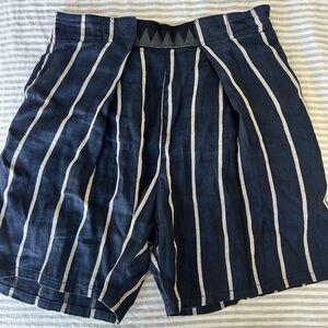 Kapital Men’s Navy & White Striped Shorts
